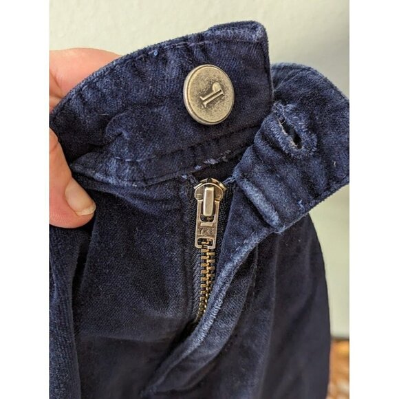 Pilcro and the Letterpress Anthropologie Stet Navy Blue Corduroy Skinny Pant Wom - Picture 5 of 7